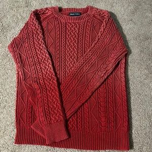 Red ombré Shore Leave sweater